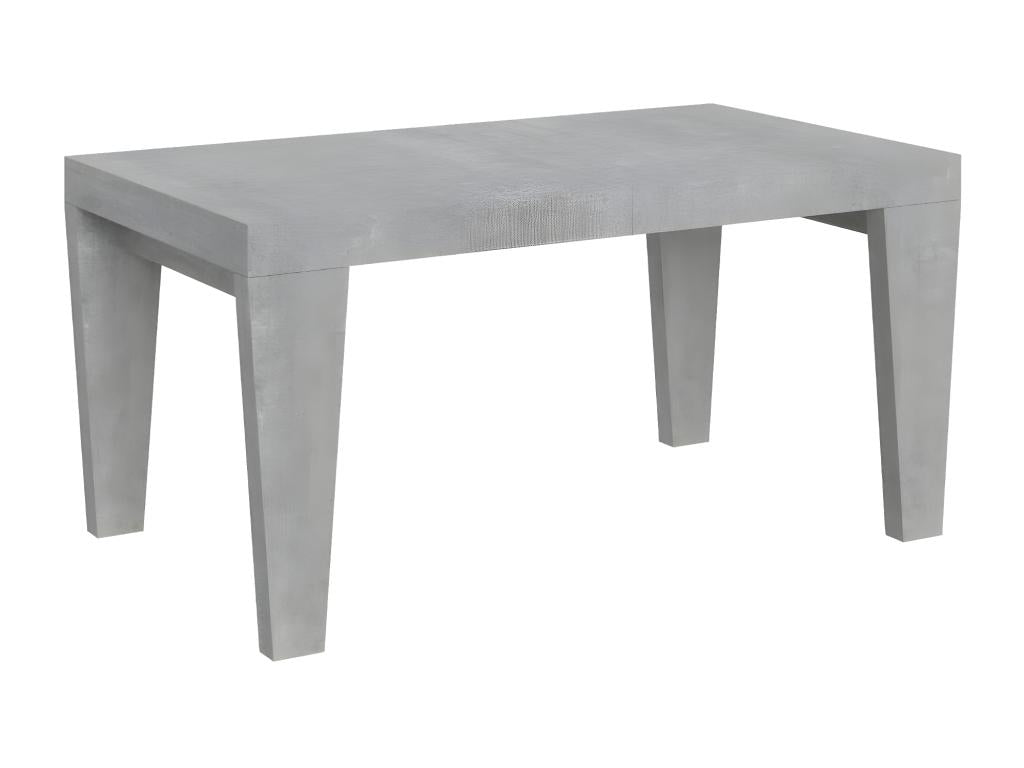 Table extensible 6 à 20 places gris cendré Vertchez 160 à 420cm-Support 4 pieds