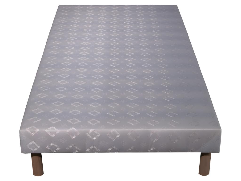 Ensemble Matelas mousse Confort - 90x190cm - mousse - 18 cm et Sommier blanc