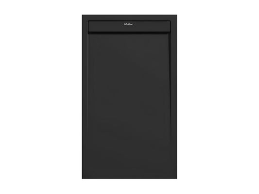 Receveur de douche Noir finition Lisse Vertchez SMART grille de couleur - 140x80 cm