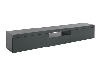 Meuble TV Vertchez Buffet bas de salon avec 3 portes Base meuble TV 220x40h35 cm Anthracite