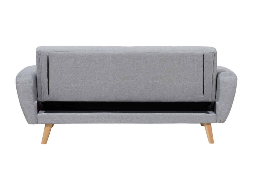 Vertchez 3-seater sofa bed in light grey fabric