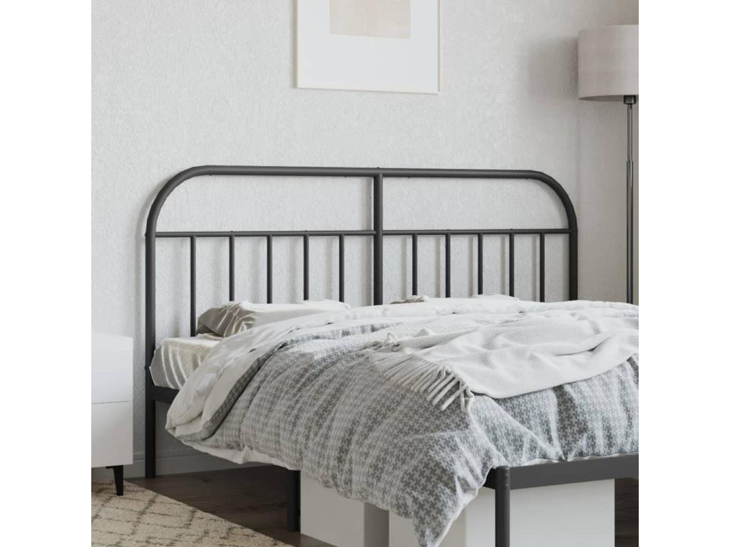 Tête de lit métal noir 160cm