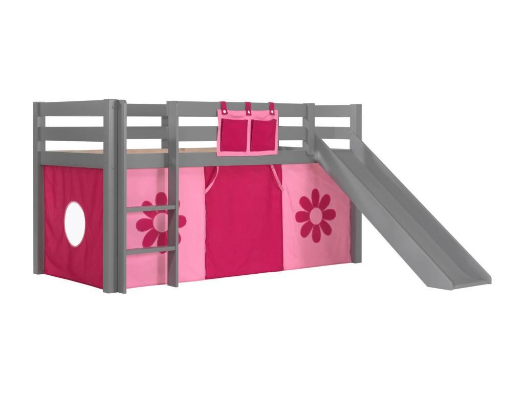 Pack - Lit Enfant Toboggan / Tente Vertchez Flower Gris