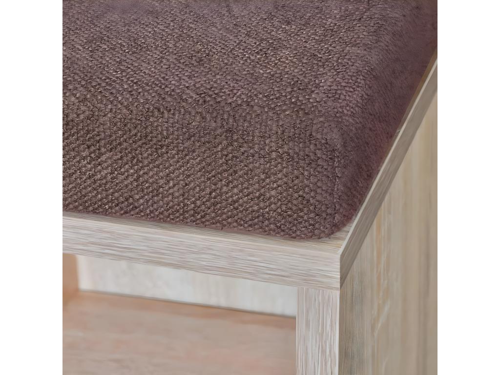 Banc de rangement à chaussures 10 compartiments Couleur chêne