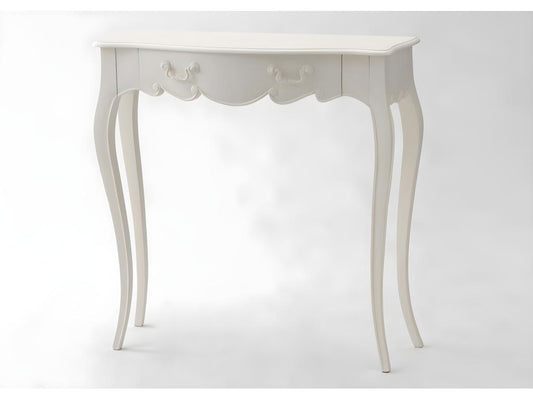 Petite console blanc cassé Vertchez 80x25 Acajou