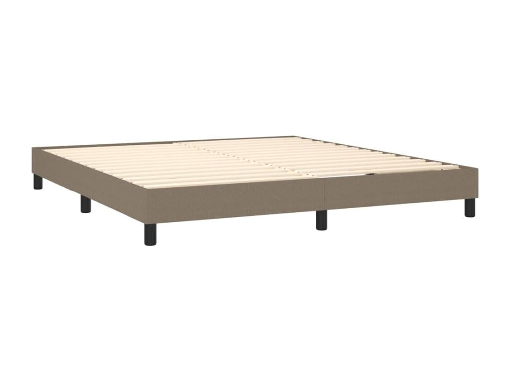 Sommier à Vertchez de lit avec matelas LED Vertchez 160x200 Tissu
