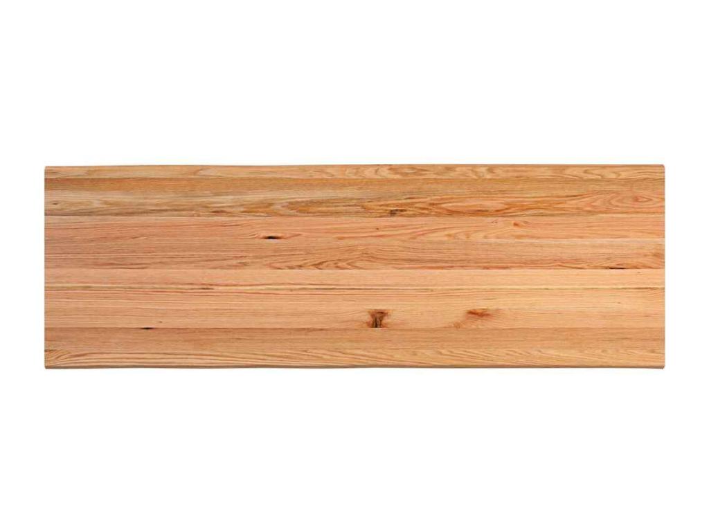 Table à manger avec bord naturel 240x80x74 cm bois massif chêne