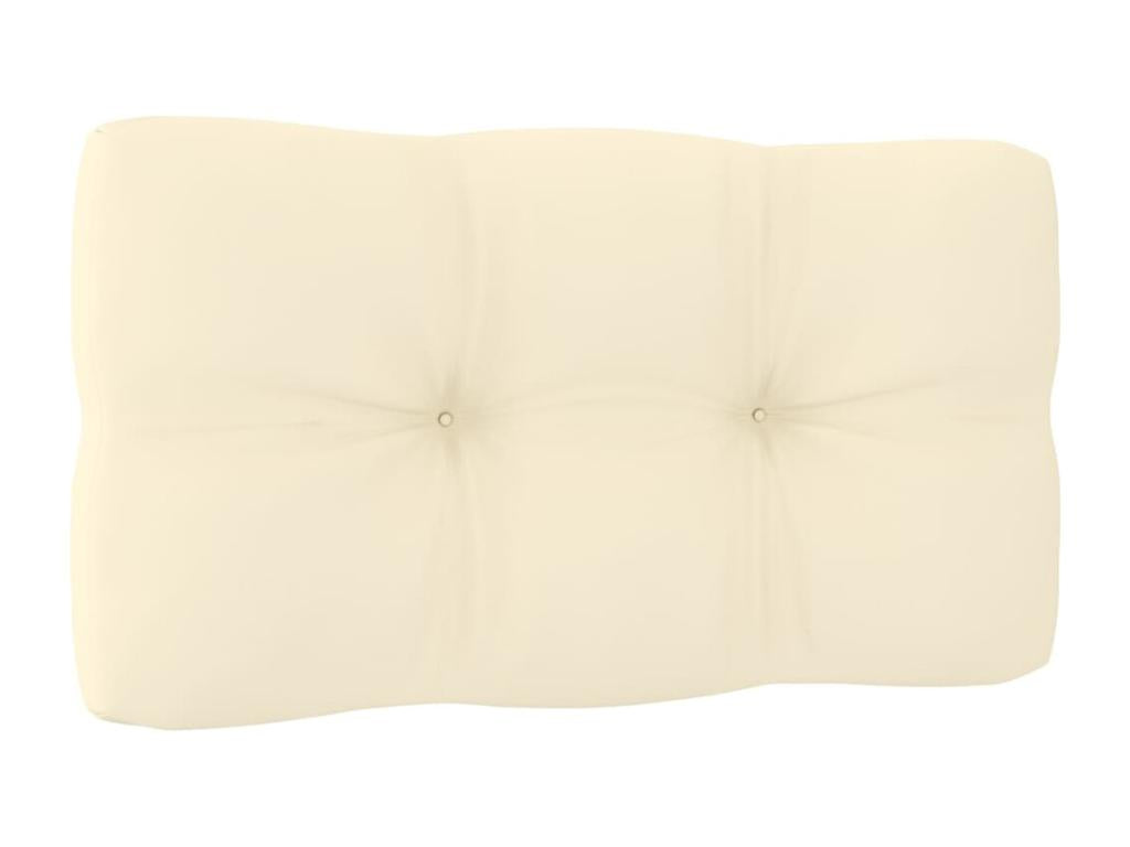 Salon de jardin 7 pièces avec coussins marron miel bois de pin