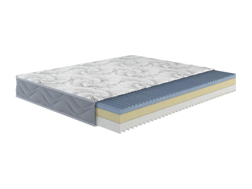 Matelas simple Vertchez Matelas Trioform Vertchez Foam Matelas ergonomique Matelas anti-acariens et hypoallergénique Made in Italy 80x190xh25 cm