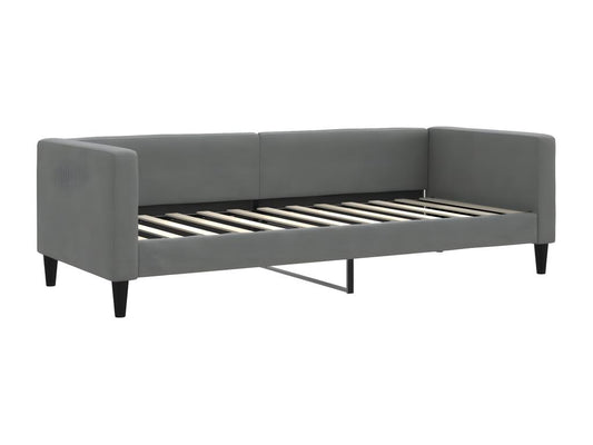 Lit de repos sans matelas gris foncé 80x200 cm tissu