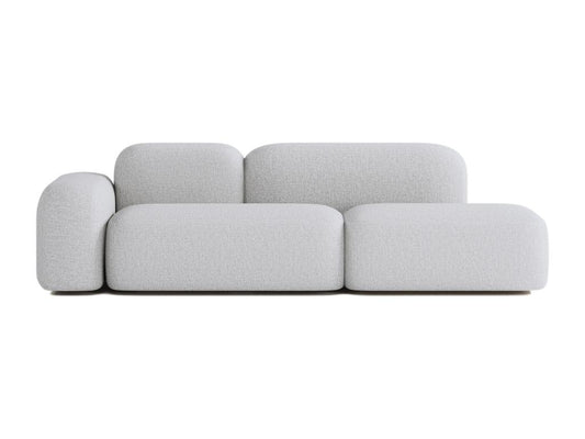 Max 3-Seater Modular Sofa in Light Grey Fabric