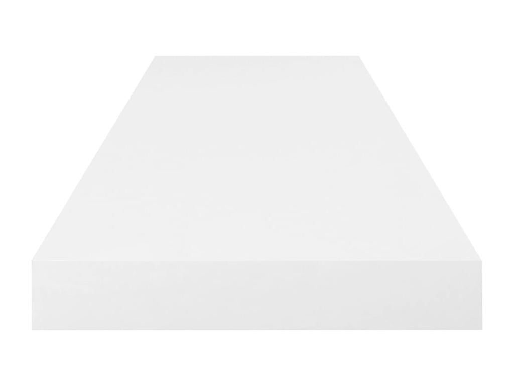 Étagère murale flottante 2 pcs Blanc brillant 80x23.5x3.8cm MDF