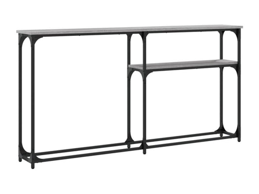 Table console Vertchez gris 145x22.5x75 bois d'ingénierie