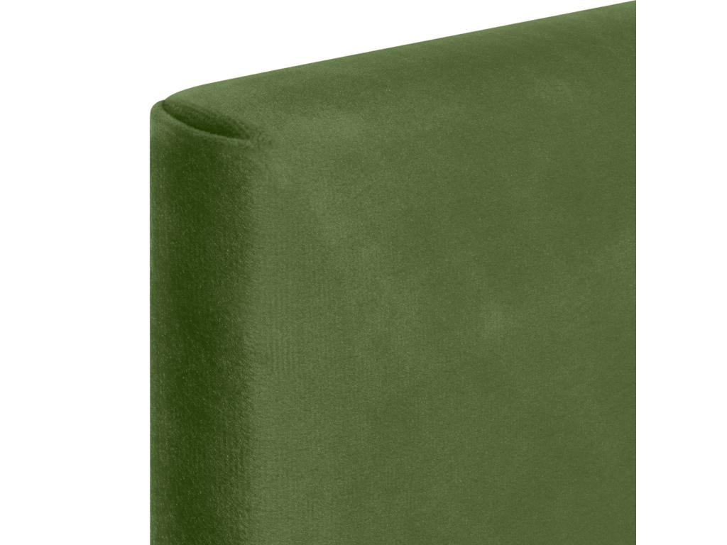 Vertchez Tête de Lit Velours Lisse 135x50 Lits 120/135/140 - Vert Vertchez