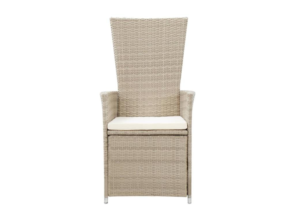 Ensemble de salle à manger de jardin 5 pièces Beige