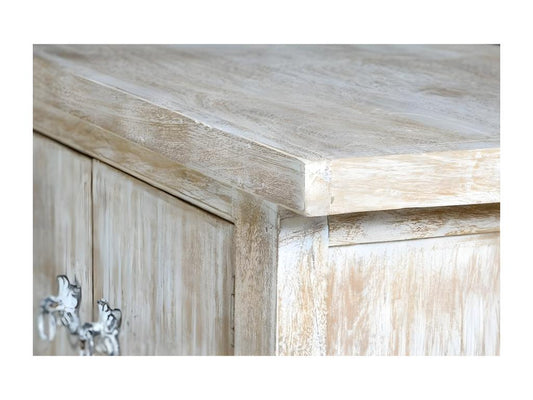 Meuble TV 1 Tiroir Bois Blanc 230x50x44cm - Vertchez