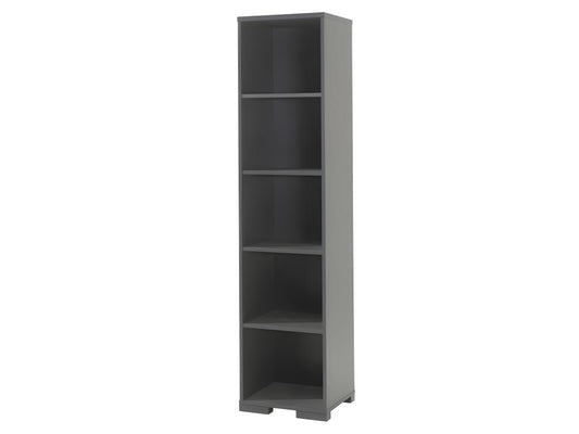 Étagère Bibliothèque 5 Niveaux Vertchez 195cm Gris Anthracite