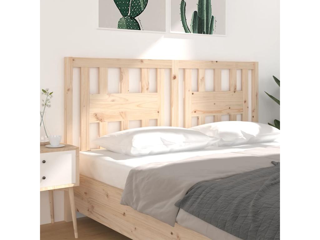 Tête de lit 146x4x100 cm Bois massif de pin