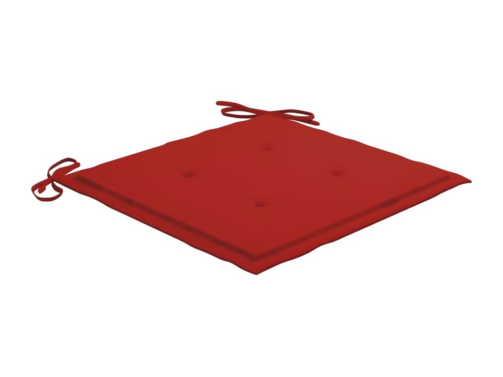 Mobilier à dîner d'extérieur pliable avec coussin 3 pcs Teck 41