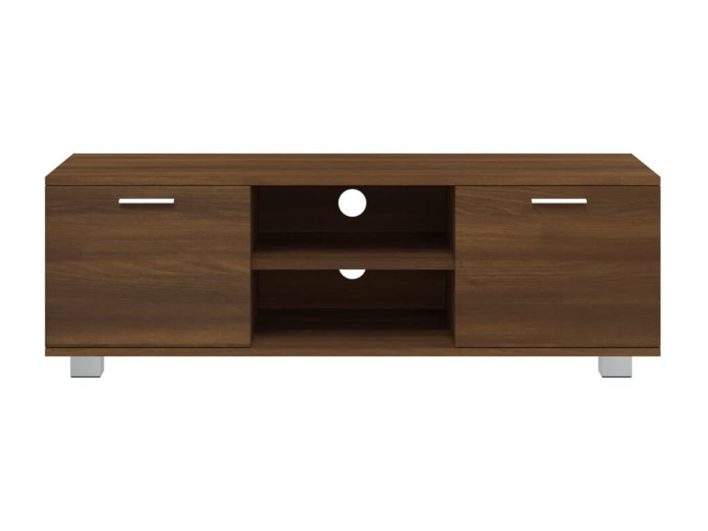 Meuble TV Chêne marron 120x40.5x35 cm Bois d'ingénierie