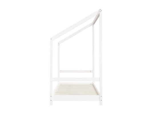 Cadre de lit d'enfant blanc 2x 80x200 cm bois de pin massif