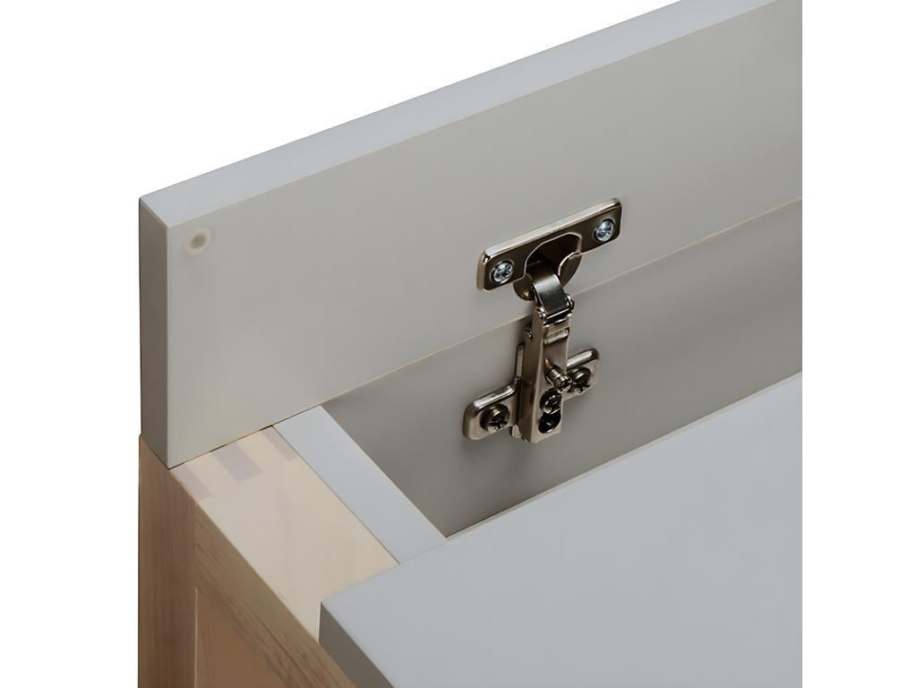 Bureau Design Vertchez 112cm Bouleau / Gris