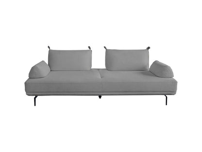Sofa bed - Grey woven fabric - Vertchez