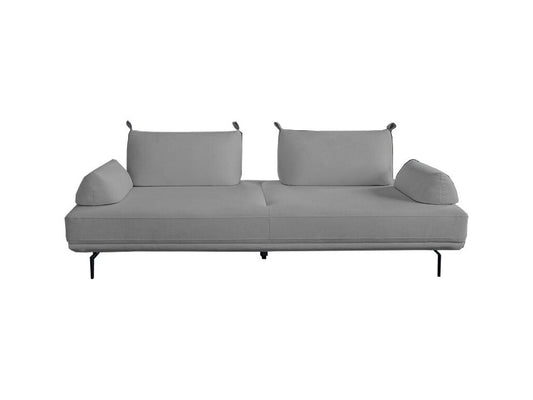 Sofa bed - Grey woven fabric - Vertchez