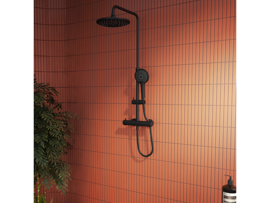 Colonne de douche Vertchez Aquaheat Vertchez 240 noir mat