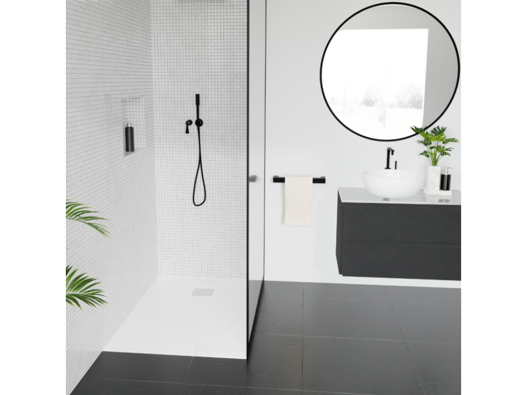 Receveur découpable 100x80 Vertchez ET BOCH Exclusive rectangle blanc