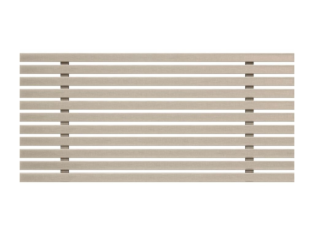 Vertchez Tête de lit en bois recyclé DM style palette verticale 150x46cm Lits 150/160 - Pointes beiges