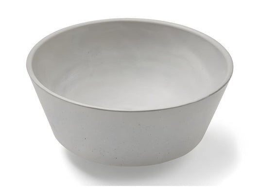 Vasque à poser / lavabo en ciment coloris gris béton - Diamètre 40 x Hauteur 15 cm