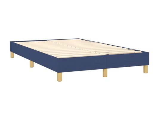 Lit à sommier tapissier avec matelas Bleu 120x200 cm Tissu