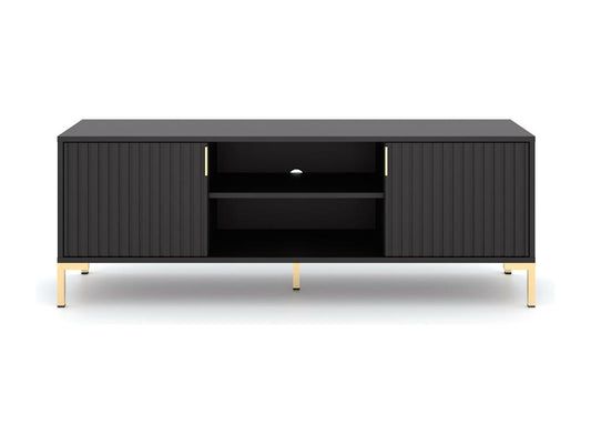 Meuble Tv Vertchez RTV140 2D 140x40x50 Noir