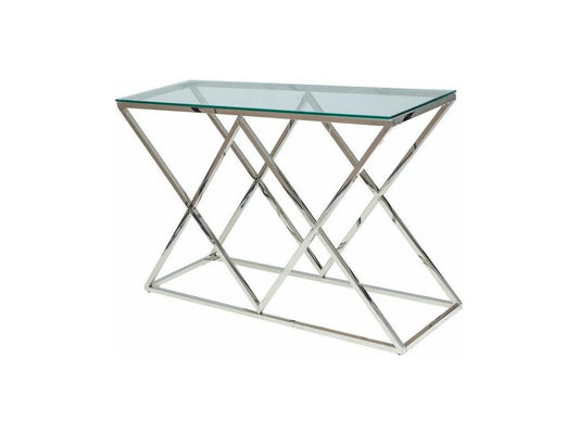 Console en verre - L 80 cm x l 40 cm x H 78 cm - Vertchez