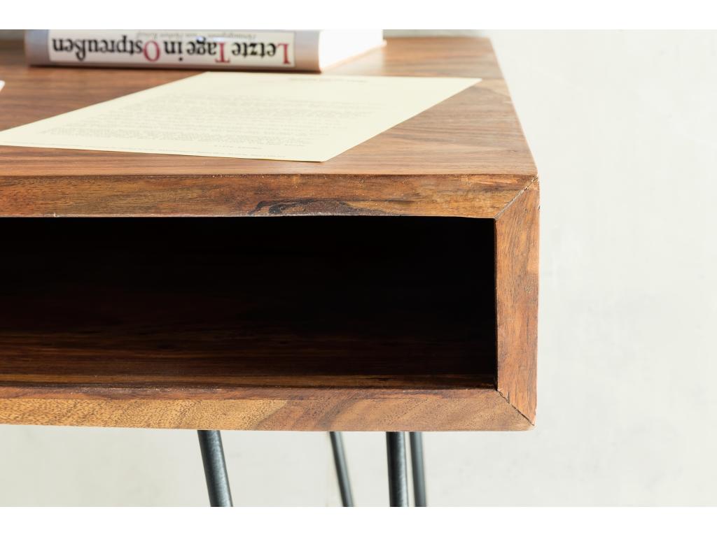 Table de Bureau Petit 110x76x60 cm Table pour Ordinateur avec Rangement