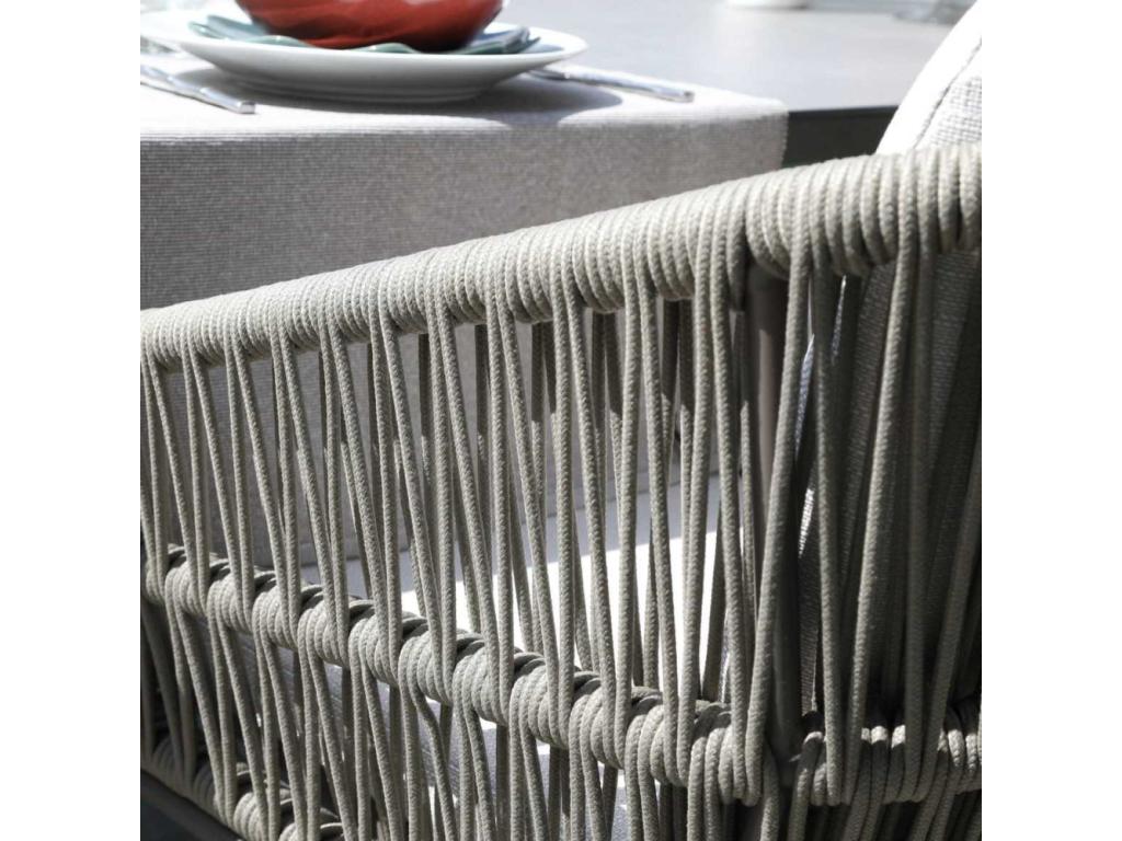 Fauteuil de jardin en aluminium et résine synthétique Vertchez