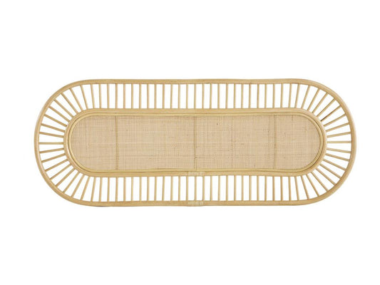 Tête de lit déco en rotin naturel et cannage L165 cm BOW