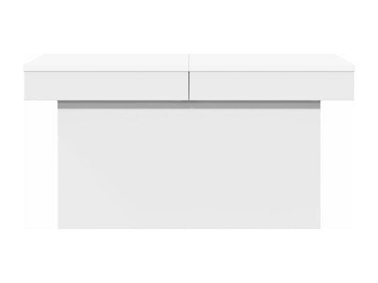 Table basse blanc 80x55x40 cm bois d'ingénierie