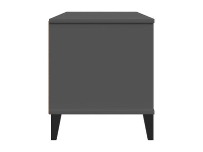 Meuble TV Vertchez gris anthracite bois de pin solide