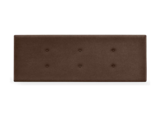 Vertchez Tête de lit en tissu Aqualine avec 2 Vertchezées de boutons 150x50cm Lits 150 - Marron