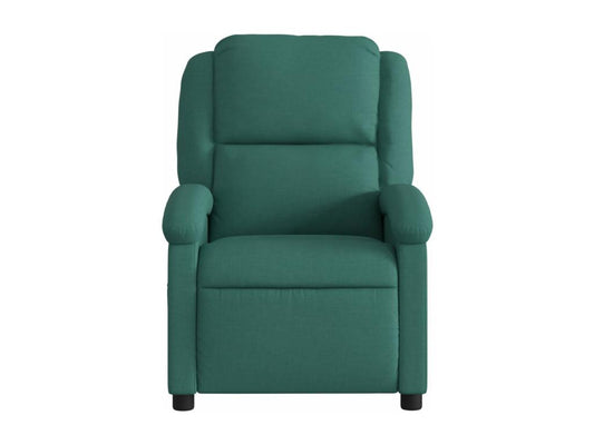 Fauteuil inclinable électrique Vert foncé Tissu