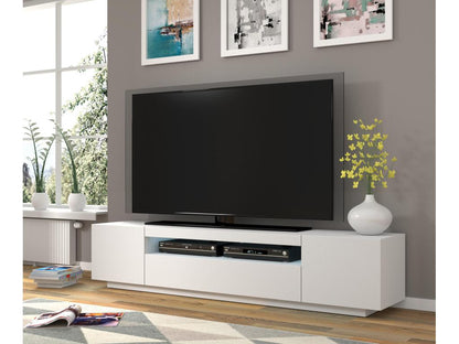 Meuble Tv AURA RTV200 3D 200x37x42 Blanc