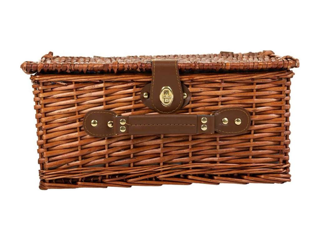 Panier pique-nique marron 40x28x20h
