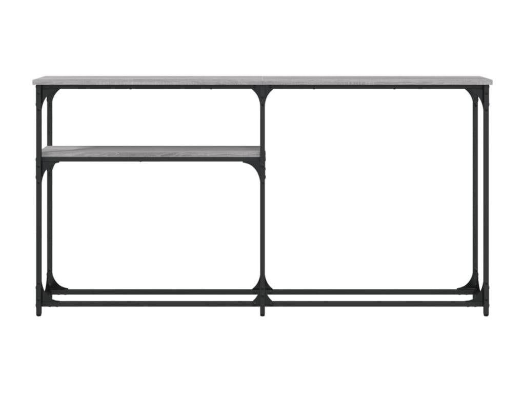 Table console Vertchez gris 145x22.5x75 bois d'ingénierie