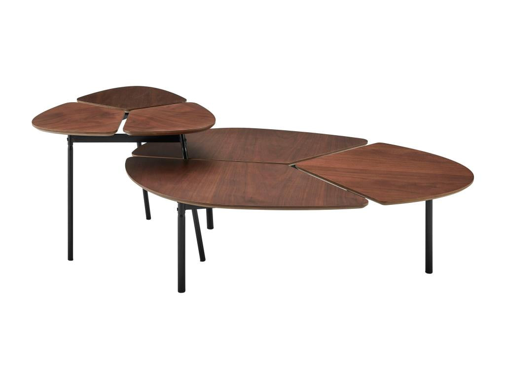 Vertchez - Ensemble de tables basses en Marron / Noir
