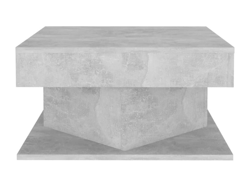 Table basse Gris béton 57x57x30 cm Aggloméré