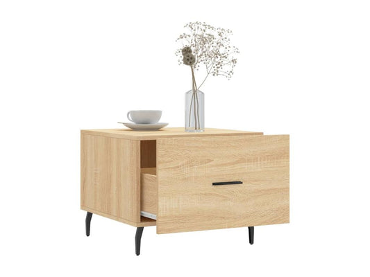 Table basse Chêne Vertchez 50x50x40 Bois d'ingénierie