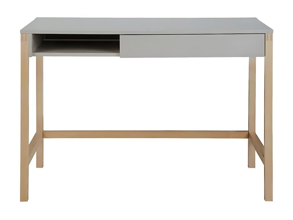 Bureau Design Vertchez 112cm Bouleau / Gris