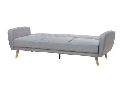 Vertchez 3-seater sofa bed in light grey fabric
